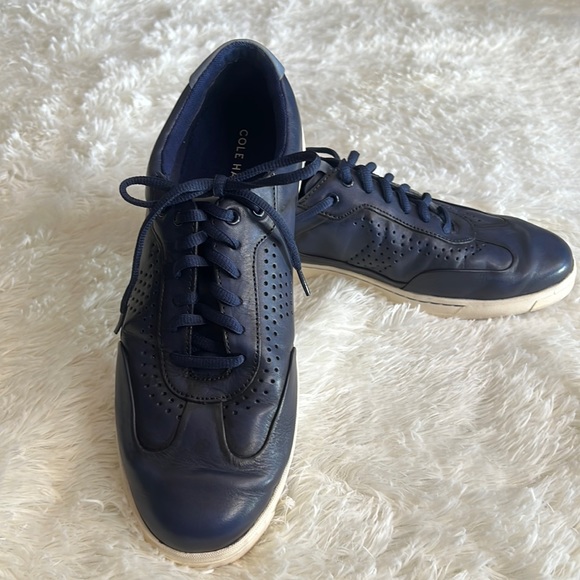 Cole Haan Other - Cole Haan Vintage Leather Sneakers - Navy Blue - 10M